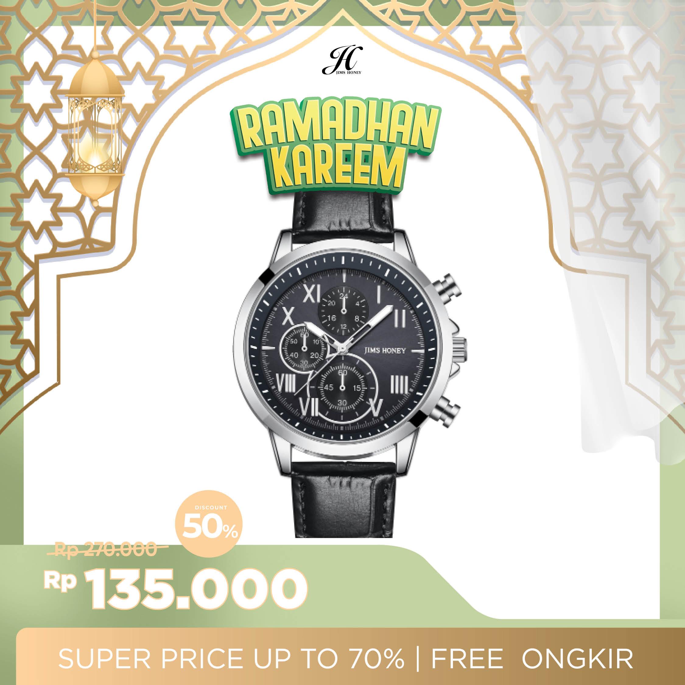 JIMS HONEY JAM TANGAN PRIA JHW 07 (FREE BOX + BATTERY)