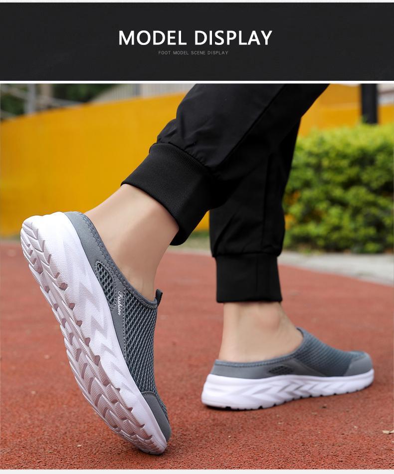 Product Introduction of Sneakers Casual Shoes for Men Breathable Summer Lightweight Comfortable Black Slip-On Driving Walking Shoes Tenis Masculino Boy Runner 45