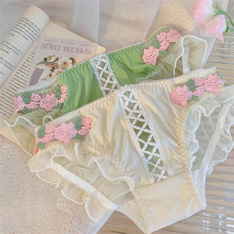 Quần Lót Gợi Cảm, Phong Cách Nhật Bản, Cạp Thấp, Thiết Kế khoét Gợi Cảm, Thêu Cô Gái, Ngọt Ngào Và Dễ Thương, Dành Cho Nữ, 2024 Hàng Mới Về, Rozen Maiden 5