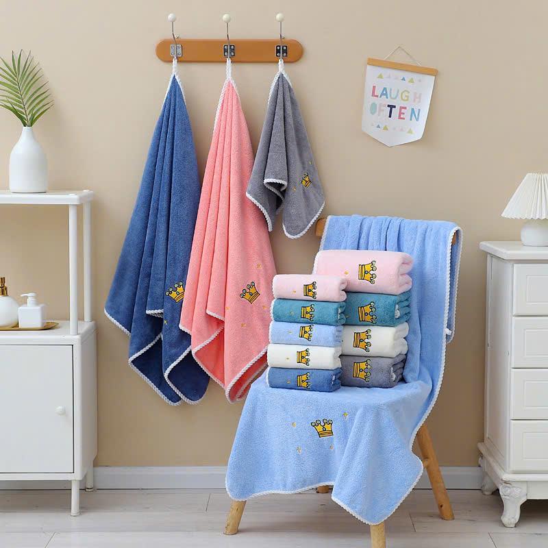 [Zâu] Combo 2 khăn Tắm + Mặt thấm hút nước (140x70cm + 35x75cm) 7