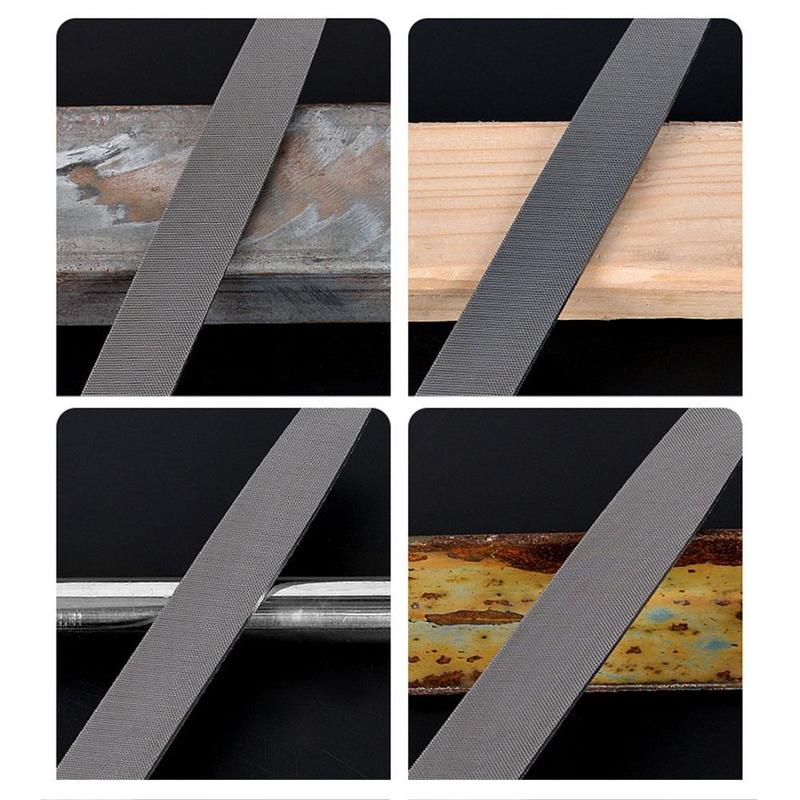 Product Introduction of High Hardness Steel Steel Files 6/8 Inch Flat/Semicircle/Circle/Triangle/Square Saw File Grinding Straightening Hand File 15
