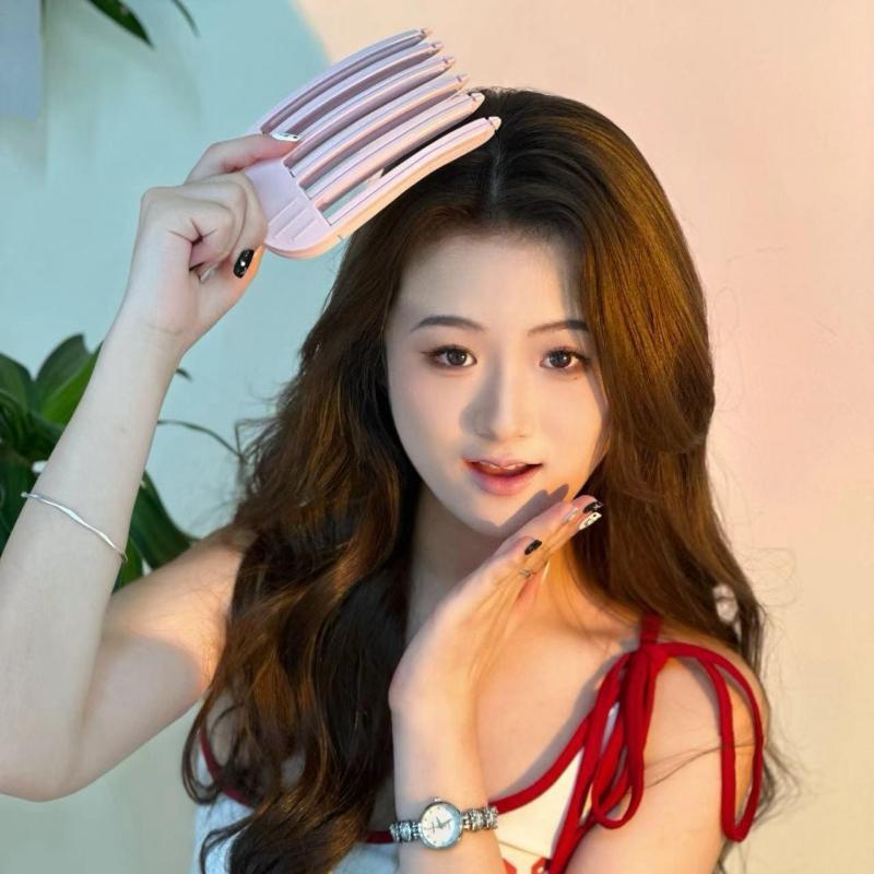 Công cụ làm xù lông nâng cấp phiên bản 2.24 Sản phẩm mới bán chạy nhất Lược nhựa gió chịu nhiệt độ cao chân tóc xù kẹp pad kẹp tóc chân tóc cao tạo tác lông tơ 2