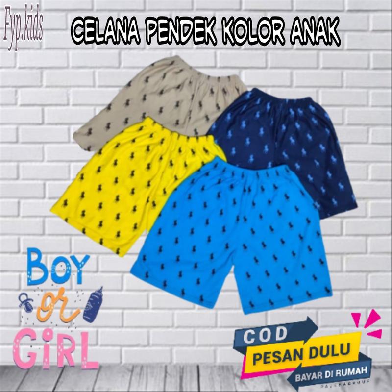 Product Introduction of ( 50ribu dpt 3pcs ) Kolor anak laki - laki & perempuan bahan Katun Santai 0
