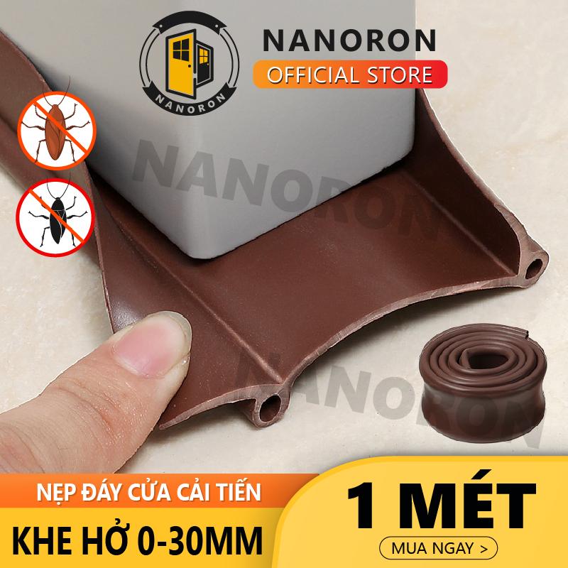 Nẹp xốp đáy cửa chặn gió khe cửa chống côn trùng NANORON - Thanh chắn cửa chống ồn chống thoát hơi gió điều hòa V2