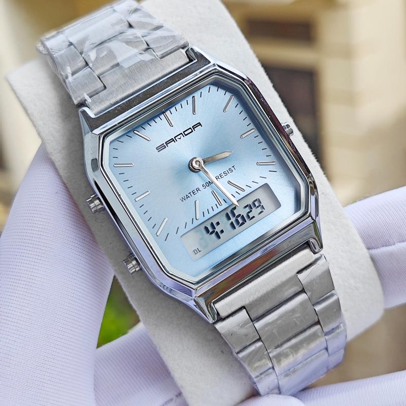 Bảo hành tại Việt Nam Đồng Hồ SANDA AQ-747 Unisex dành cho cả Nam Và Nữ kháng nước tốt 5ATM bảo hành 5 năm TẶNG DỤNG CỤ CHỈNH KHÓA, đầy đủ pin và hộp đi kèm Đeo Tay Watch   aq 230a đồng  hồ đồng hồ  bất tử đồng  hồ màu tiffany Titan