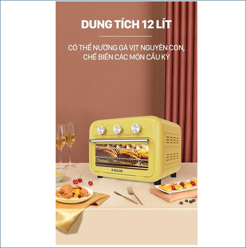 Nồi chiên không dầu đa chức năng 12L Roler RA-3112.BH 2 năm. 1 đổi 1 trong 90 Ngày 7