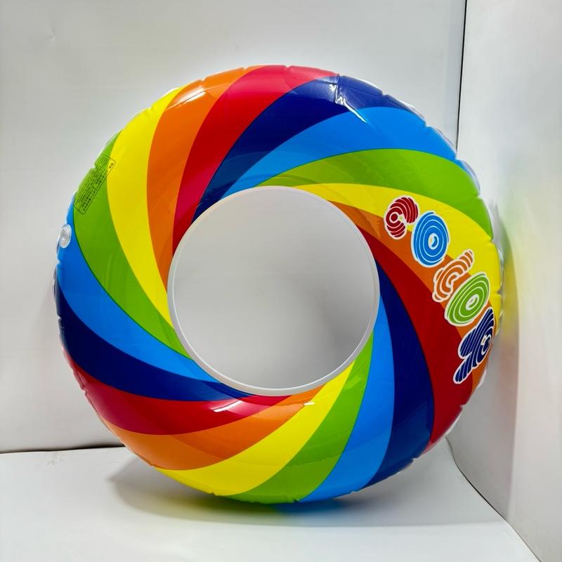 Phao tắm biển và hồ bơi cho bé đường kính 80Cm. Loại dày dặn màu sắc cầu vồng cuốn hút. Đồ Chơi. Toys.