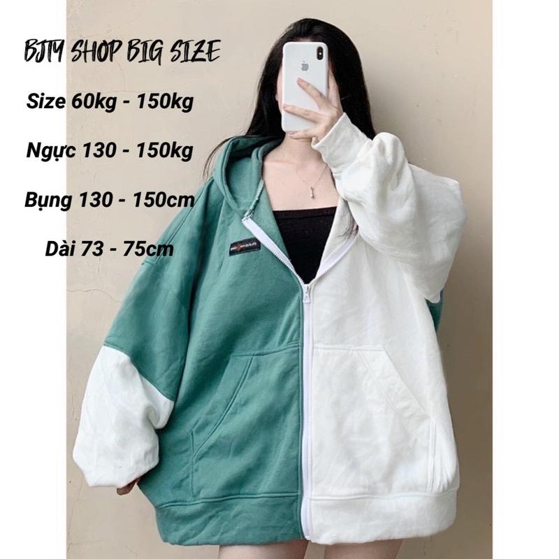 I BIG SIZE I ÁO KHOÁC NỮ FORM RỘNG PHỐI MÀU SIZE 50KG ĐẾN 150KG - ÁO KHOÁC UNISEX NAM NỮ FORM RỘNG BIG SIZE aokhoac non hoodie polime zipper zipper zipper áo hoodie hồng loang nơ gió quỳnh anh chỉ giặt tay đen viền nâu đậu xanh hoodie zip hello kitty giặt 