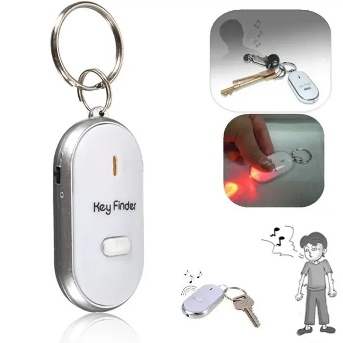 Gantungan Kunci Siul Anti Hilang Lupa Key Finder Keychain Senter LED 4