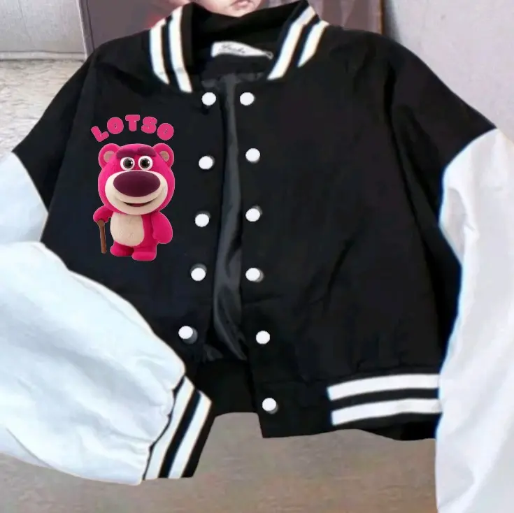 Jaket Crop Bass Ball Varsity Crop Anak Perempuan Jaket Lotso 0