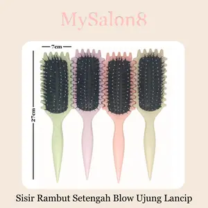 Sisir Rambut Setengah Blow Semua Sisi Lancip untuk Rambut Kusut