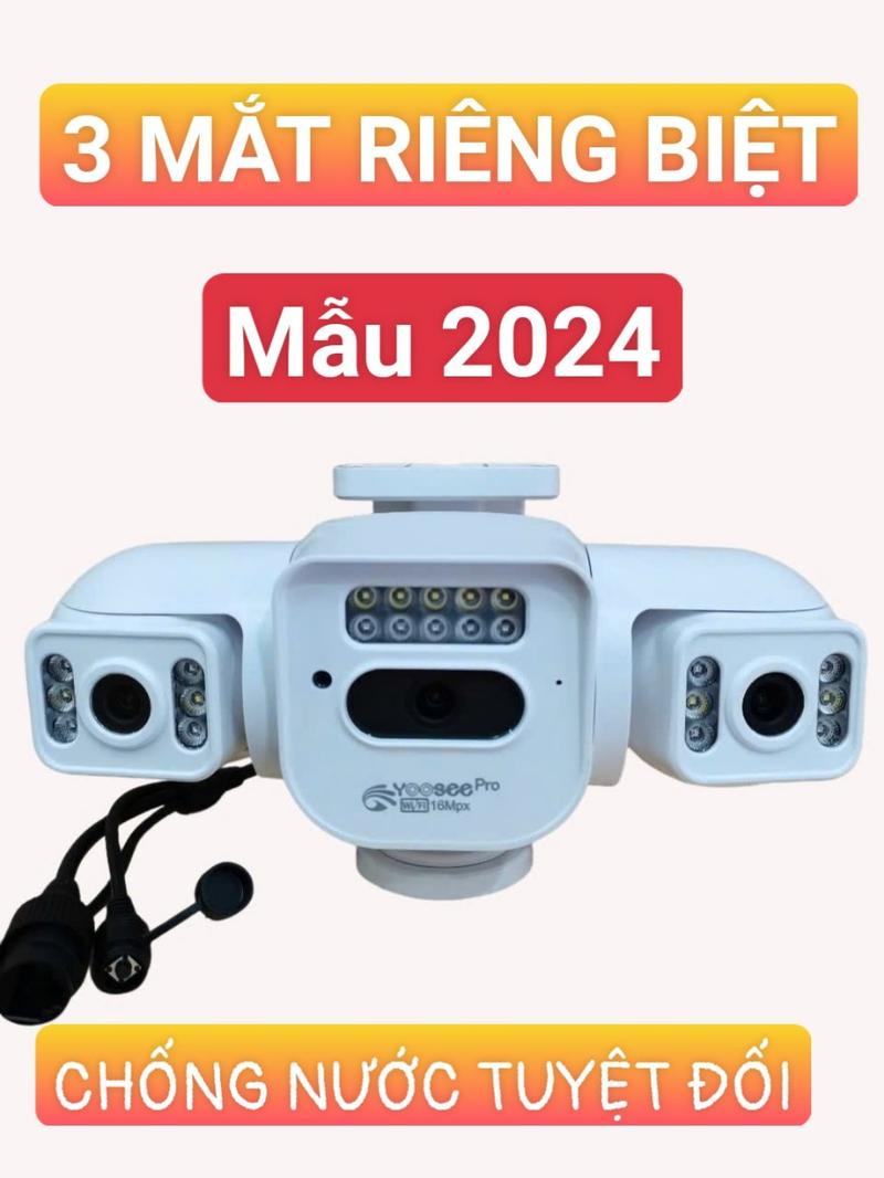 Product Introduction of CAMERA YOOSEE SIÊU PHẨM 2024 - CHUẨN 3 MẮT 3 MÀN HÌNH SIÊU NÉT ( HÀNG MỚI RA ) CHỐNG NƯỚC TUYỆT ĐỐI - ĐÀM THOẠI 2 CHIỀU - BẢO HÀNH 12 THÁNG 14