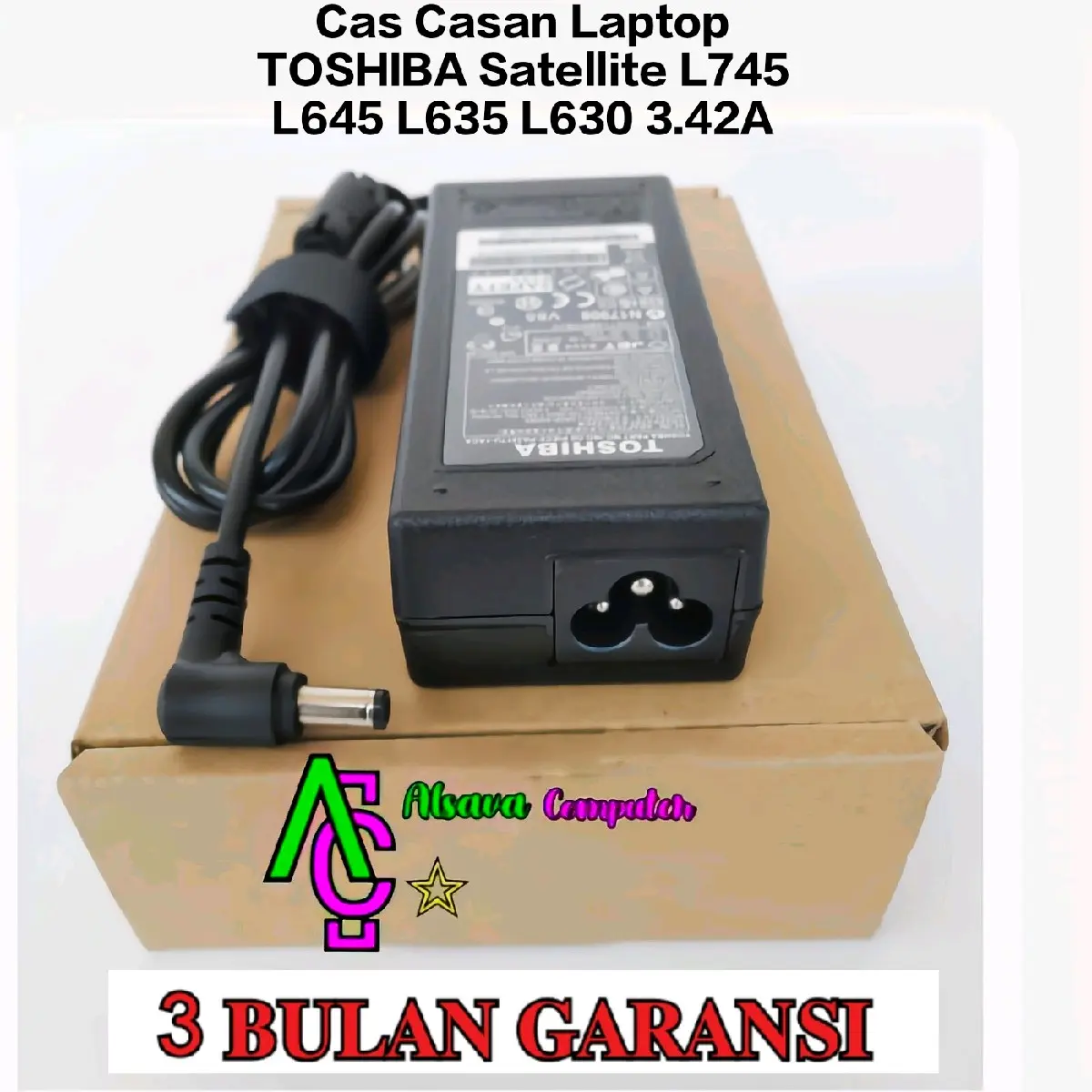 Adaptor Charger Original Toshiba Satellite L740 L745 L645 L640 C645