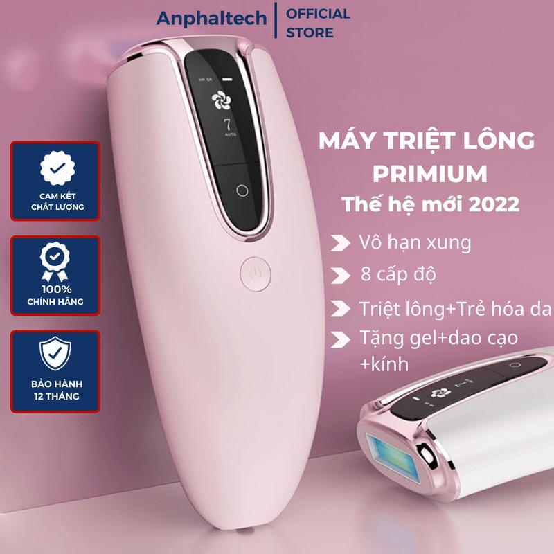 Máy Triệt Lông Mini Premium LUX+, Máy Triệt Lông Vĩnh Viễn IPL Cầm Tay Tại Nhà-8 Cấp Độ, Vô Hạn Xung, Trẻ Hóa Da
