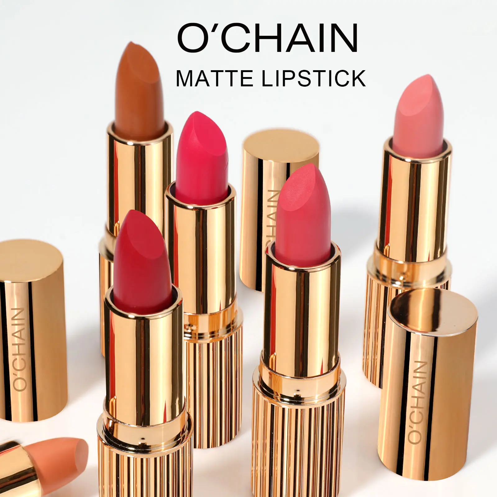 Ochain Velvet Matte Lipstick Matte Non-Marking Waterproof Long Lasting and Does Not Fade Nonstick Cup Lipstick
