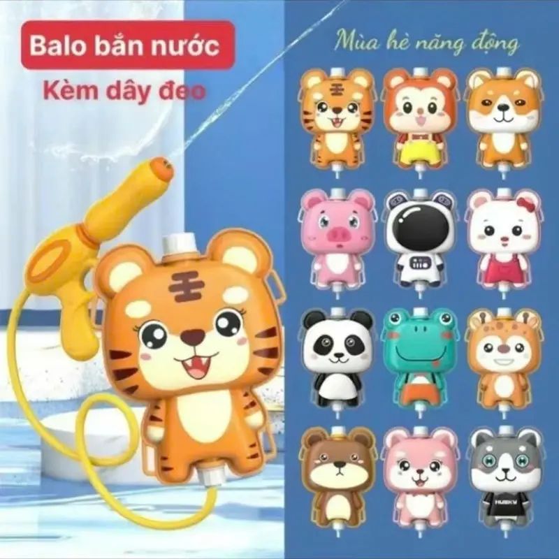 Ba lô phun nước dung tích 1000ml, phun xa 6m, nhựa dẻo bền - Toy Đồ Chơi Pin 0