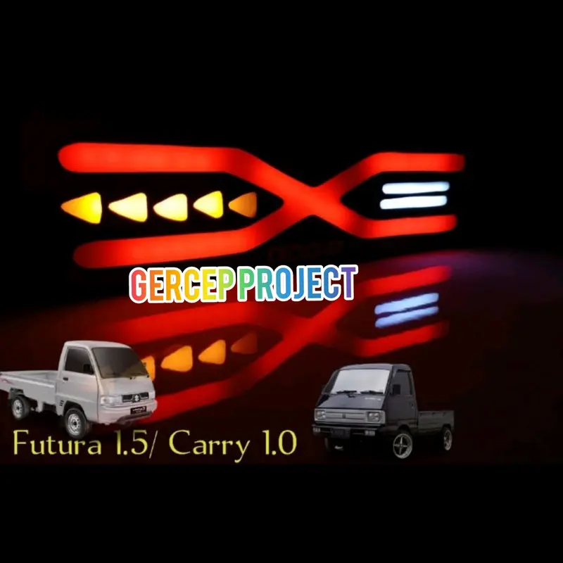 Lampu Rem Led Sein Kedip Mobil Pick Up Stoplamp Motif Variasi APV New Carry Granmax Isuzu T120ss Futura L300 Car Kabel 2