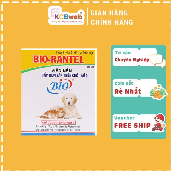 Viên sổ giun xổ giun sán dành cho Chó Mèo Bio Rantel