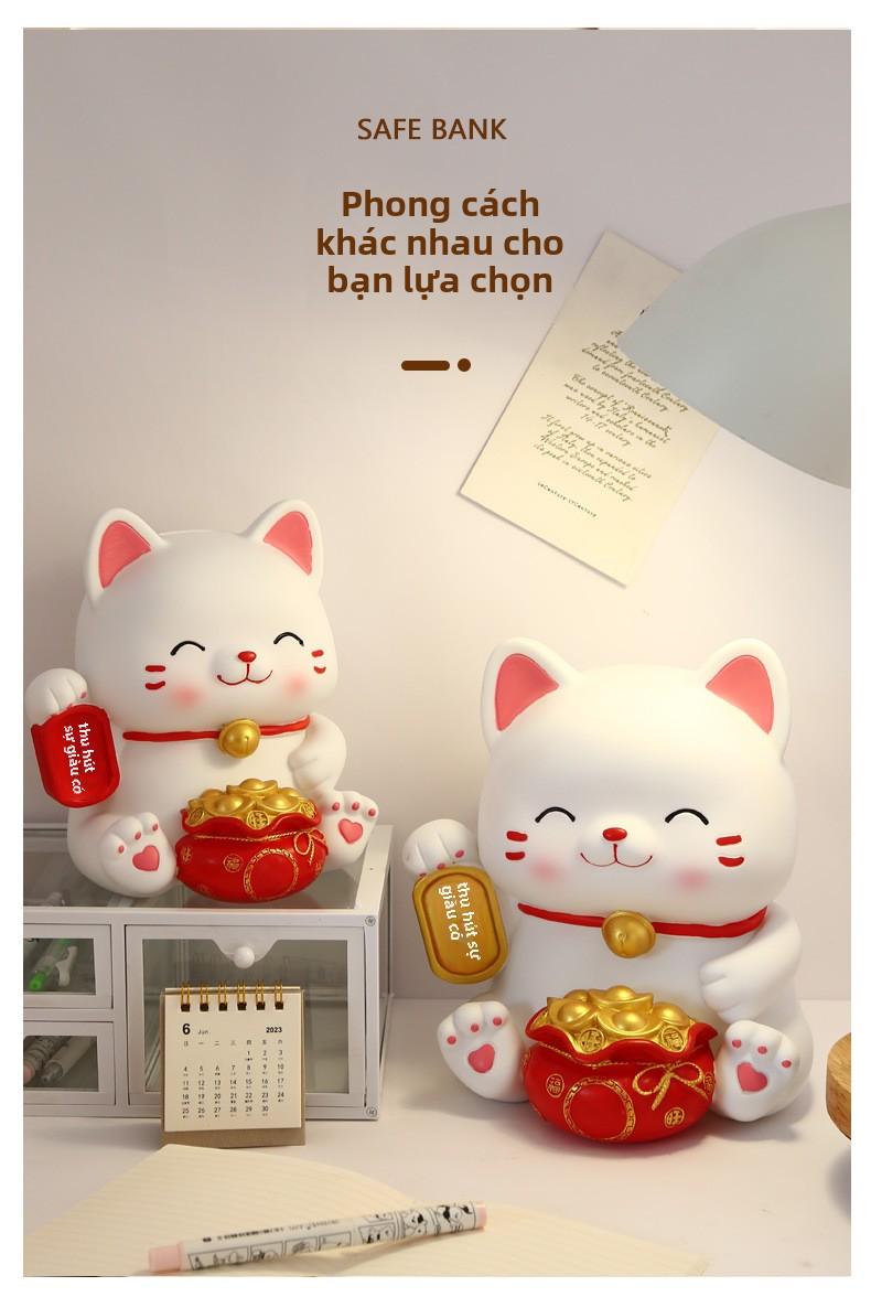 Product Introduction of Ngân Hàng Tiền Xu Mèo May Mắn, Phong Cách Người Nổi Tiếng Trên Internet, Mới 2025, Thích Hợp Cho Trẻ Em, Bé Trai Và Bé Gái, Có Thể Lưu Trữ, Ngân Hàng Tiết Kiệm Dung Tích Lớn Ống Heo 6