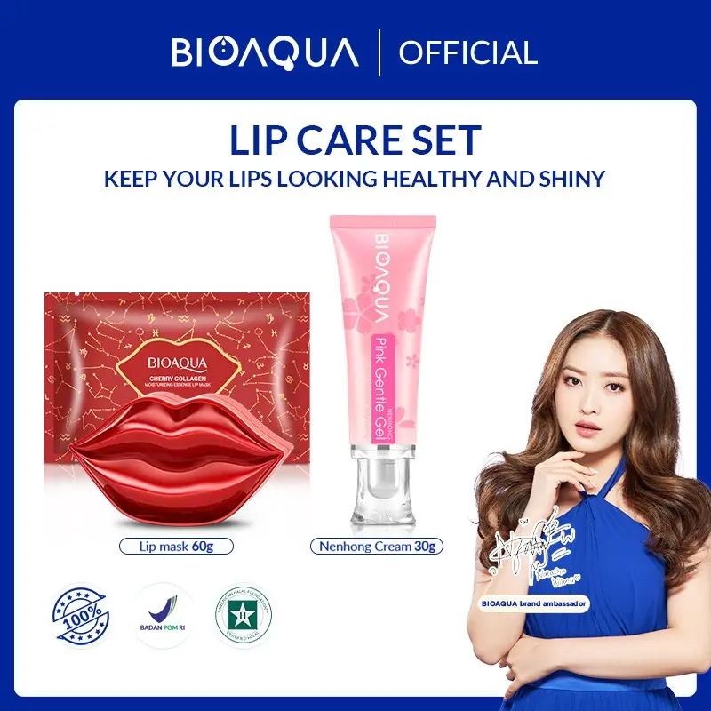 BIOAQUA Lip Care Set Nenhong Cream 30g + Lip mask 60g - Lip Care Set