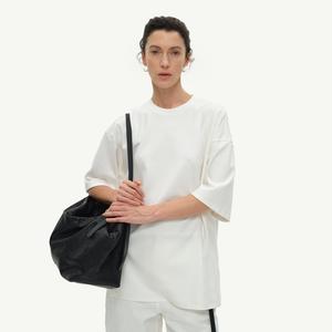 Timeless Wool Modal Peplum T-shirt for All-Year Wear