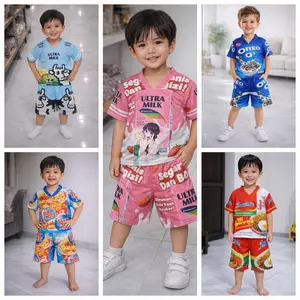 SET MIE ULTA Setelan Anak Baju Kaos Jersey Outdoor Sport Oversized Dri-fit