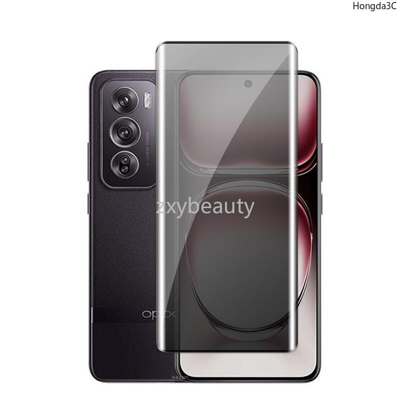 Product Introduction of 2in1 3D Curved Privacy Tempered Glass For OPPO Reno 12 Pro 2024 5G Screen Protector Full Cover Camera Lens For Reno12 Reno12Pro 12Pro Lens Film Class 8