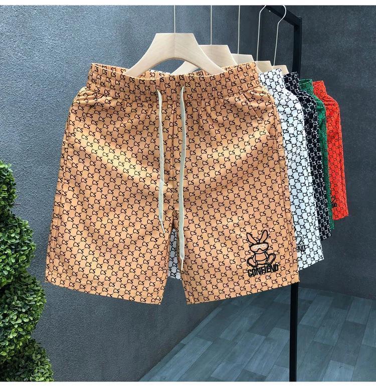 Product Introduction of Quần Đùi In Chữ, Chất Lượng Cao, Dành Cho Nam Giới, Quần Dài Đến Đầu Gối Mỏng Mùa Hè, Hàng Châu Âu Cao Cấp, Quần Giữa, Hàng Mới Về 2025 Menswear Pants 4