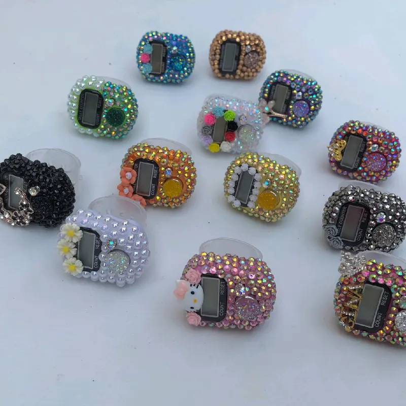 Tasbih digital swarovski blink bunga custom nama 1