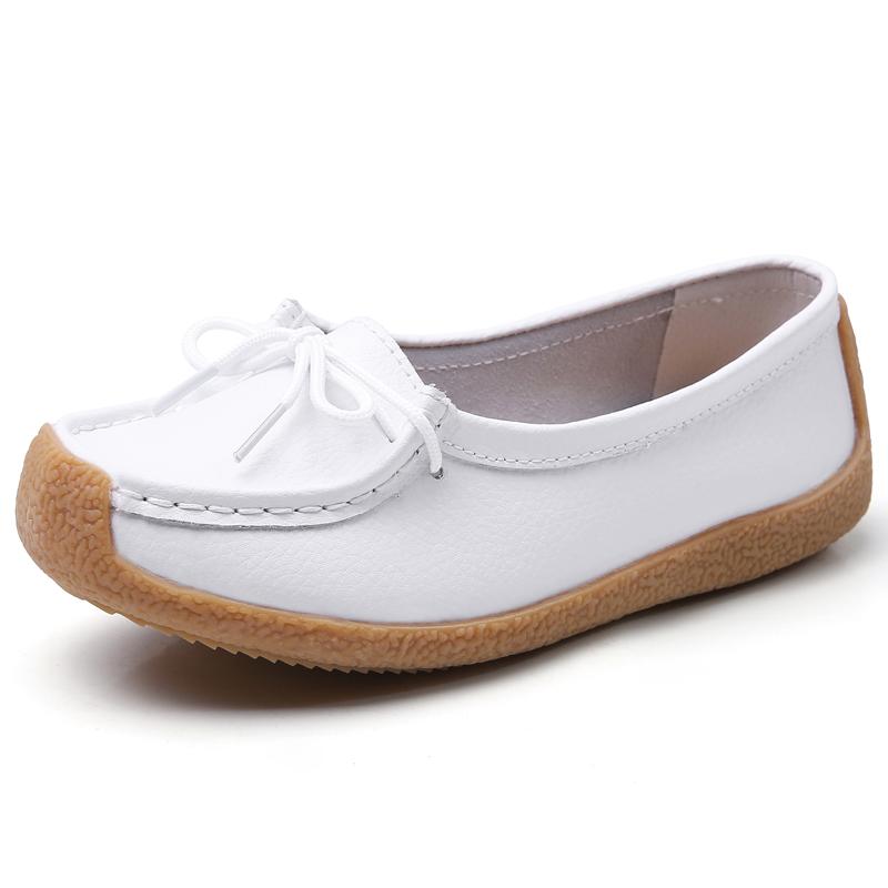 Product Introduction of JINTOHO Summer Women Fashion Casual Shoes Leather Slip-on Luxury Lofers Ladies Designer Sneakers Hollow Out Breathable Women Flat Shoes 35