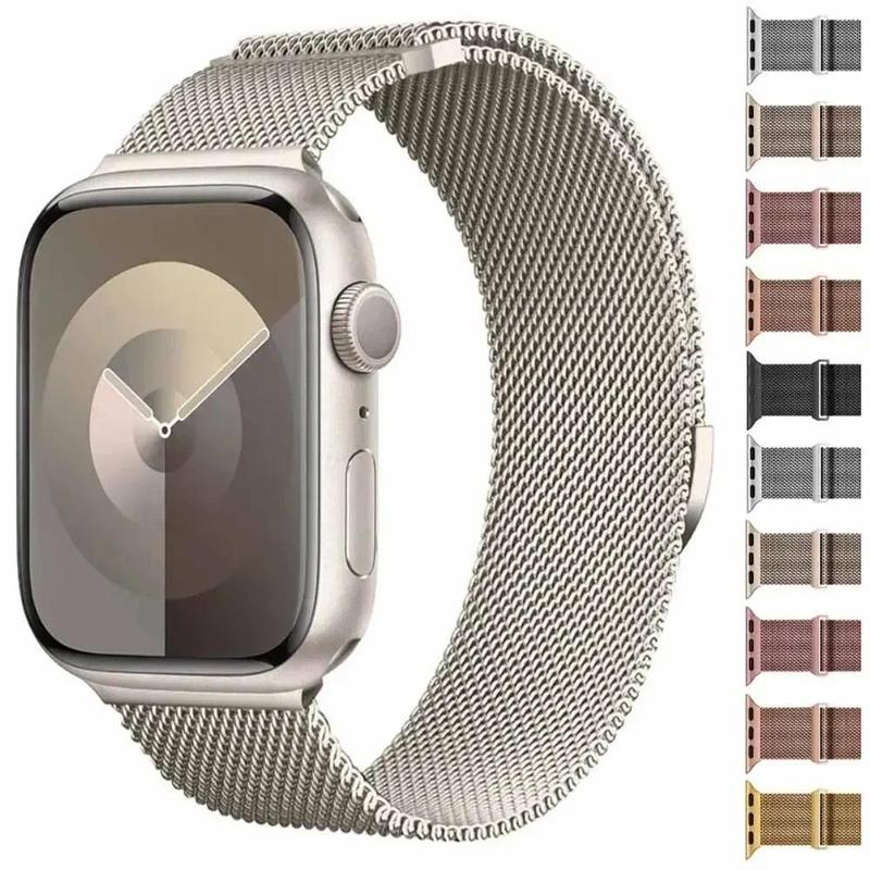  Dây Đeo Đồng Hồ Từ Tính Dành Cho Apple Watch 9 8 7 41Mm 45Mm Ultra 2 49Mm Dành Cho Nam Và Nữ Dây Đeo Kim Loại Và Thoáng Khí Tương Thích Với iWatch 6543SE 44Mm 40Mm 42Mm Có Dây Đeo 