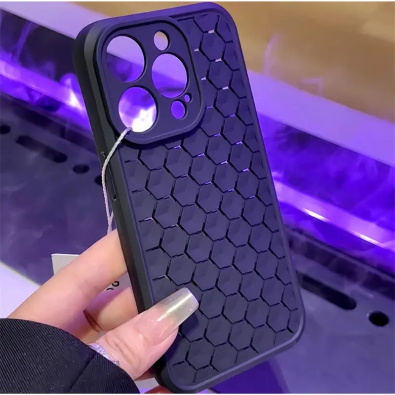 Bộ Đồ Làm Mát Tổ Ong, KZZ, Thích Hợp Cho iPhone 15, Apple 13, iPhone 14, Promax, Toàn Thân 12, Chống Sốc, 11 5