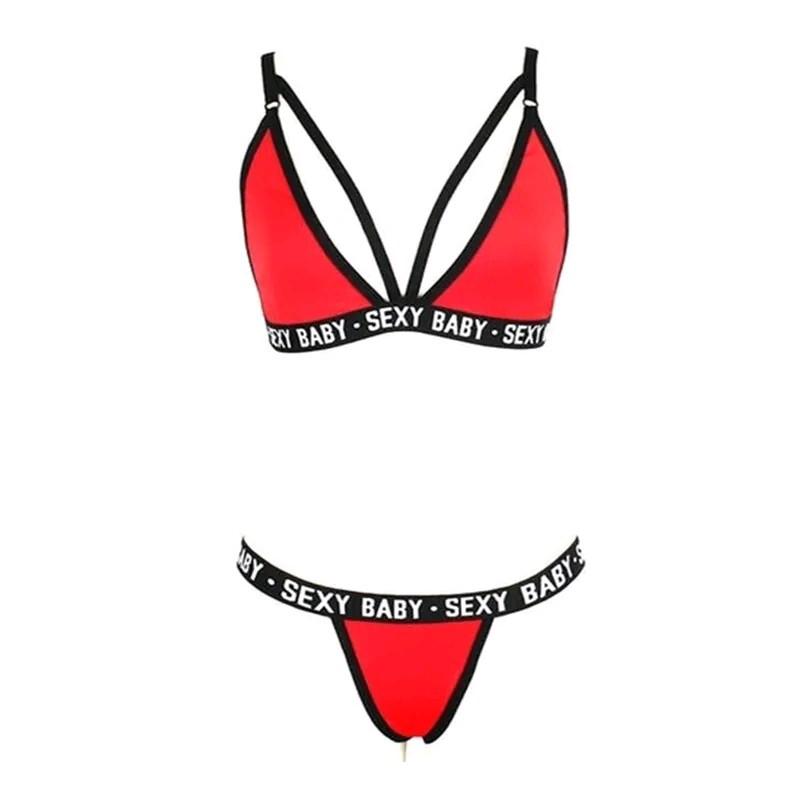 Finetoo  Swimsuit  Set Bra & Celana Dalam Wanita Set Bikini Wanita Pakaian Pc 1