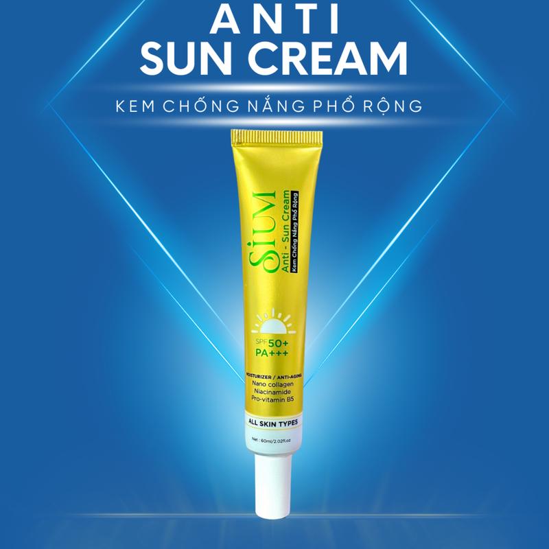 Kem Chống Nắng Sium SPF50+ Tuýp Lớn 60ml Skincare Dành Cho Women 0