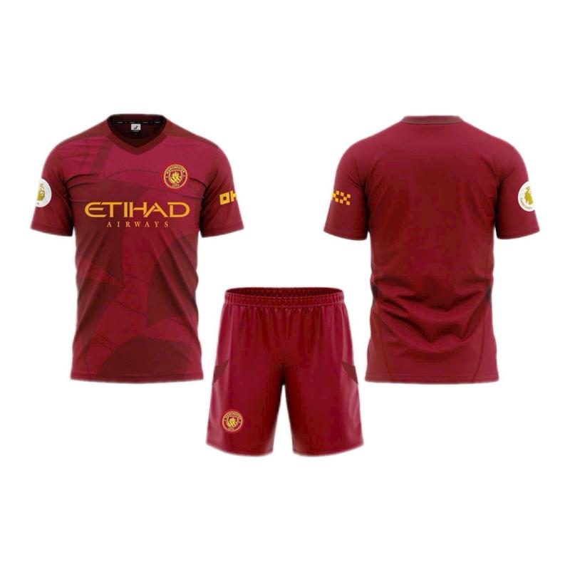 Bộ bóng đá thể thao MỜ C / quần đỏ - LOGO THÊU- CỔ V, Vải thun lạnh Cao Cấp,  Top Sport Áo Nam Áo Thun Thể Dục Chạy Bộ Tập Thể Dục Đá Banh Tập Gym