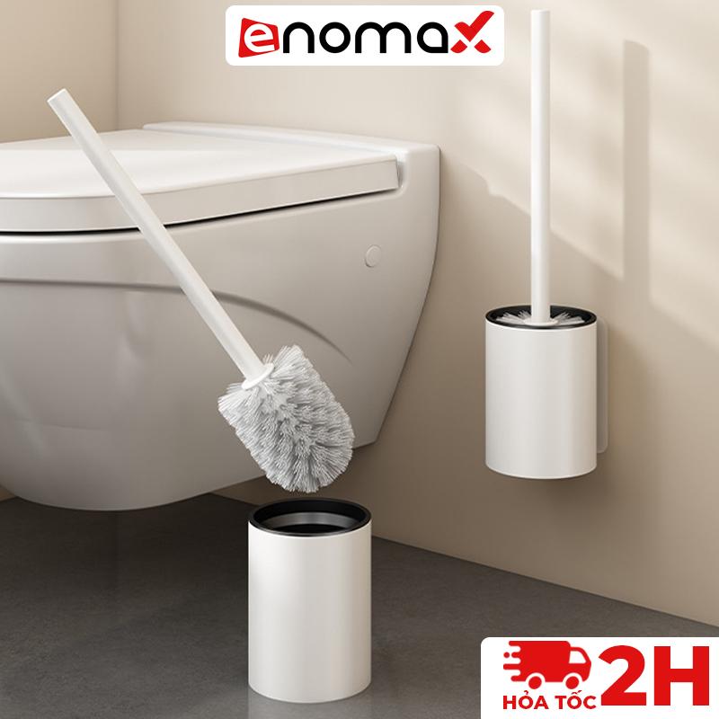 Cọ nhà vệ sinh Enomax dán tường cọ chà toilet chà bồn cầu nhà tắm nhôm hàng không cao cấp chống gỉ Eno - 0128