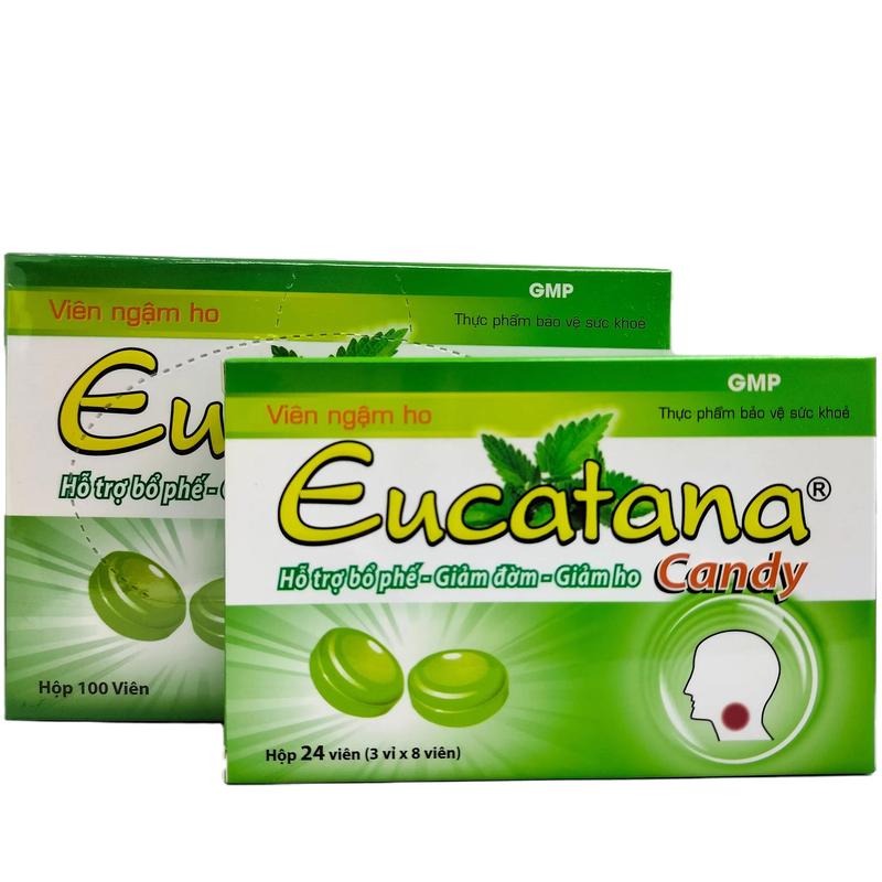  Viên ngậm ho Eucatana Candy - Người bị ho do cảm lạnh ho gió ho khan ho có đờm ho do thay đổi thời tiết ho kéo dài 