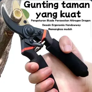 Menebal Gunting Pemotong Ranting Super Tajam Stainless Steel Garden Shears Gunting Dahan Serbaguna