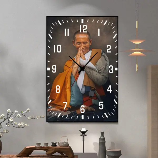 Tranh đồng hồ thầy Minh Tuệ tranh tráng gương đồng hồ treo tường Decor Treo Tường