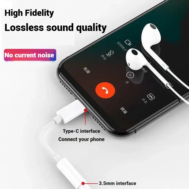 Bộ Chuyển Đổi Bộ Chuyển Đổi Tai Nghe, Áp Dụng Cho Huawei, Oppo, Vivo, Xiaomi, samsung Cáp Âm Thanh, Chơi Game + Giọng Nói + Âm Nhạc + Điều Khiển Dây rắc  chuyển Phụ Kiện cáp  chuyển  Đổi    vùng lại về việt nam bộ  chuyển rắc  chuyển 2 đầu 1