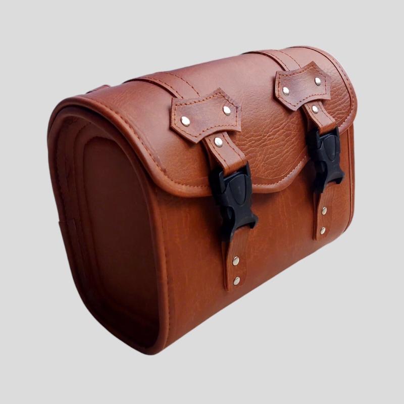 Túi da treo xe moto đựng đồ phom hông cứng chống thấm nước Phụ Tùng