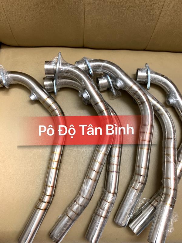 Cổ pô Inox 304 Winner X- Winner V1 - Sonic, tặng kèm khâu inox 304 size 32mm, chất liệu inox 304 cam kết không rẻ sét