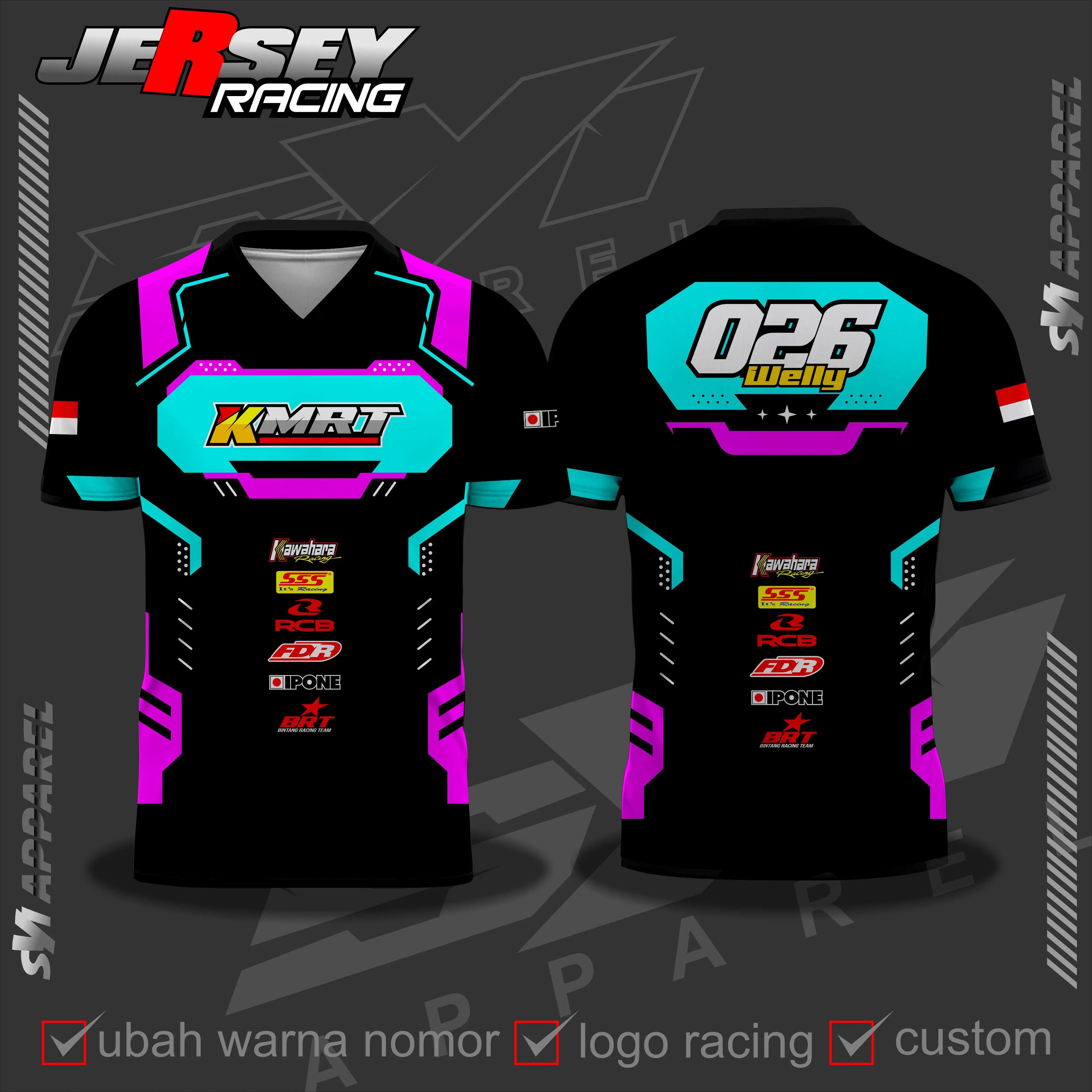 Baju Jersey Balap, Jersey racing, Jersey Team balab, Jersey Road Race, kaos Distro, Jersey Keren Bisa Request Nama Nomor Uniseks Nyaman Berpori Sport