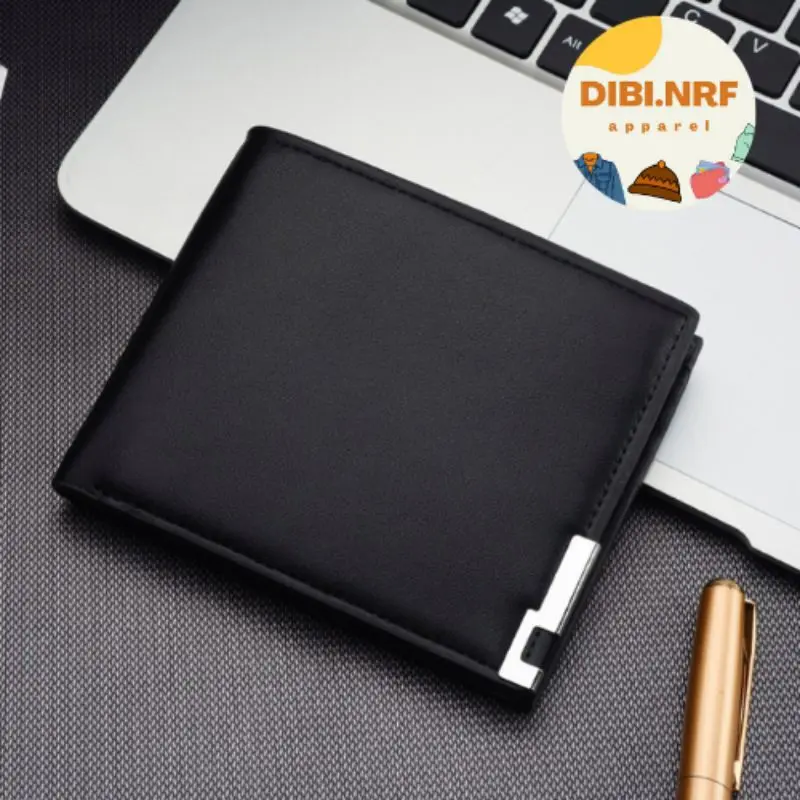 DOMPET PRIA LIPAT DIBI.NRF POLOS/CUSTOM/BEBAS/GAMBAR/LOGO Dompet Kulit Men Fashion Letter Wallet KEREN 0