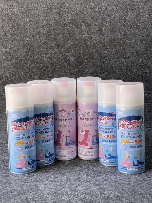 Combo 6 chai xịt khử mùi giày, dép hương chanh & đào NaNo Bạc Ag+ 260ml Nam Nu chaixit thom giay sáp  dừa đánh combo  vệ  sinh  giày ruagiay 3