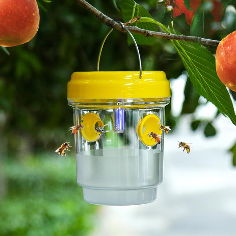 Solar Wasp Trap Bucket Flying Insects Funnel Trap Bee Hornet - TikTok ...