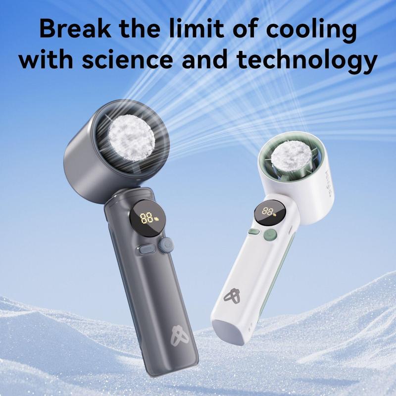 Quạt Cầm Tay Mini GOOJODOQ Sạc Điện 6000mAh Công Nghệ Điện Lạnh - Quạt Phản Lực 100 Tốc Độ Gió Điều Chỉnh, Màn Hình LED Thông Minh, Thiết Kế Sò Cao Cấp Tiện Dụng Mọi Lúc Mọi Nơi quạt  gió  goojodoq