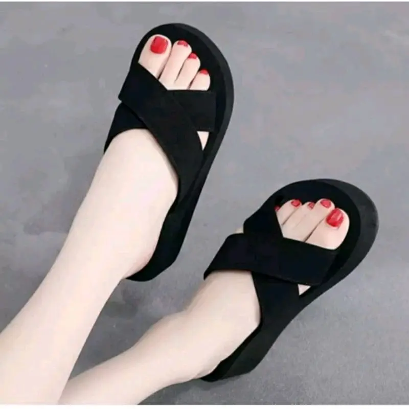 Sandal wedges silang Sandal wanita murah sandal cewek 1