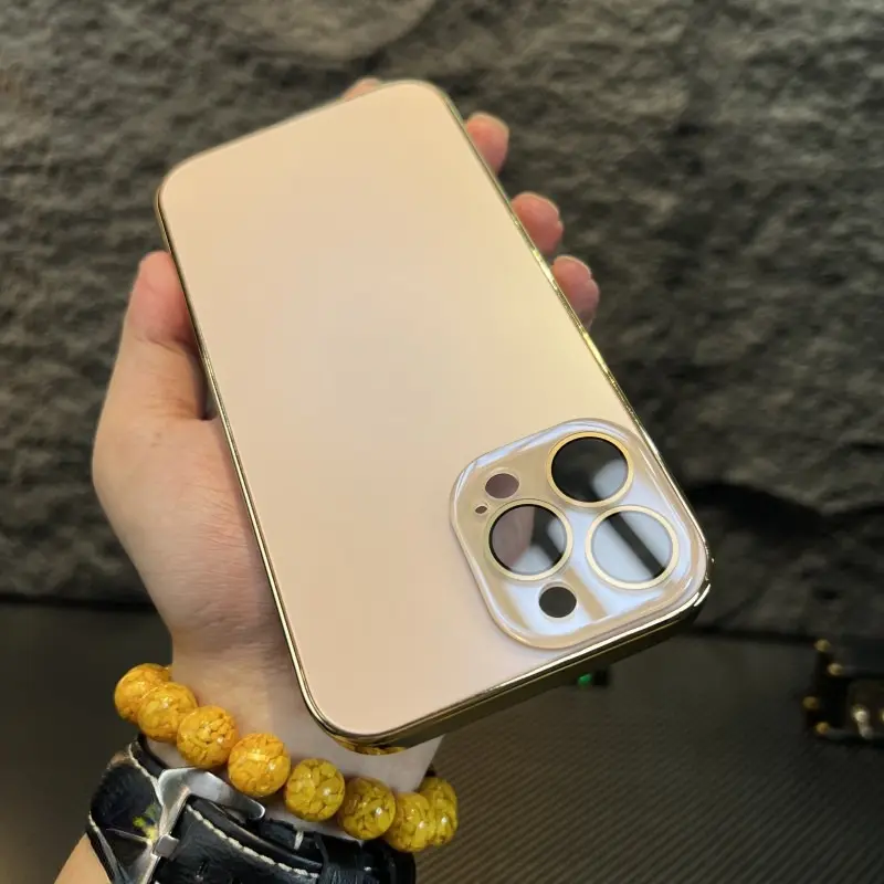 Ốp Điện Thoại Kính Nhám Chính Hãng Thiết Kế Sang Trọng, Tương Thích Với iPhone 15 Pro Max, 11, 12, 13, 14 Pro Max, 14, 15 Plus, Ốp Chống Sốc PC Mạ, Có Bảo Vệ Màng Ống Kính Ốp Lưng Cứng Phụ Kiện 5