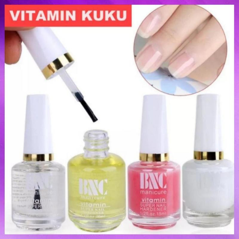 BNC Vitamin Kutek Kuku Cuticle remover / TOP Base Coat / Oil Softener Minyak Pelindung Manicure Pedicure Nail Polish Cream Krim Gel Polish Termurah Art Kering Kuning 2